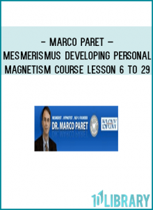 This course will give you the correct training to develop your own personal magnetism
