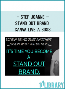 This STAND OUT BRAND program is for anyone who …