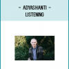 Adyashanti shows us how we can experience true listening--not just hearing sounds with our ears, but rather opening