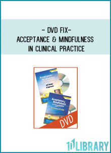 Acceptance & Mindfulness in Clinical Practice: The ACT Model AND Developing ACT SkillsAuthor: Steven Hayes, Ph.D.Publisher: Premier Education Solutions 2010Length: 8 DVD(s)Media Type: Seminar on DVDDuration: 11 hours, 7 minutesItem: VKIT041870