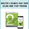 The Short Selling Home Study will provide you with key insights on how to short sell successfully. We have put together