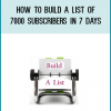 Join Me And 20 Other Warriors As You Watch As I Build A Profit Pulling Email List Of 7000 Subscribers With Facebook Ads In 7 Days Flat From Scratch On GoToWebinar!