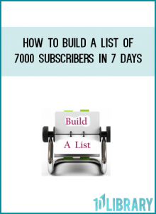 Join Me And 20 Other Warriors As You Watch As I Build A Profit Pulling Email List Of 7000 Subscribers With Facebook Ads In 7 Days Flat From Scratch On GoToWebinar!