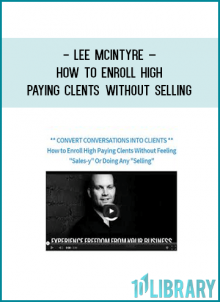 Lee McIntyre is the king where it comes to closing high-end clients over the phone.