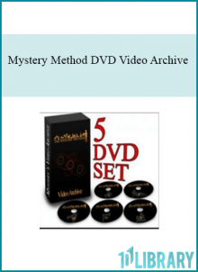 The 5 DVD set represents the highlights from the Mystery Method’s 18-city tour, with the best of the major components of attraction