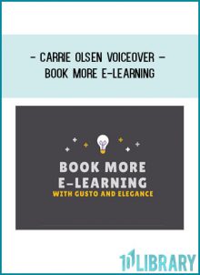 Carrie Olsen Voiceover – Book More E-learning at Tenlibrary.com