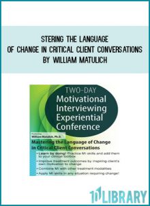 Participate in this intensive conference and get the latest Motivational Interviewing (MI) techniques by MI founders Drs. Bill Miller and Stephen Rollnick. Join experienced MI trainer, William Matulich, Ph.D., member of the International Motivational Interviewing Network of Trainers (MINT) and learn how to integrate MI skills into your practice.