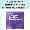 The most comprehensive textbook for the undergraduate course in sports nutrition and sports supplements