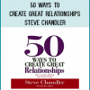 50 Ways to Create Great Relationships is full of practical advice for developing deeper and more satisfying relationships. Chandler offers a fresh approach to relationship building where we are encouraged to overcome robotic, passive thinking and create a more active, optimistic self-image. Healthy, productive new relationships evolve naturally as we learn to listen to and value those around us. We can learn to 