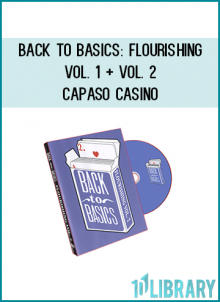Learn the classics from the great card manipulator who brought you "CapCuts", Capaso Casino. From a simple table spread to a one-handed weave shuffle with a full bridge finish, get it all here. In flourishing even the slightest finger placement can make all the difference in the world. Finally you'll learn the correct way to do it, so everyone from be-ginner to expert has something to learn with each viewing.