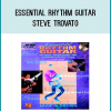 This book/CD pack is based on the concept that, for most popular music styles, there exist a few basic, fundamental rhythm guitar techniques and a set of appropriate chords and chord voicings that determine the sound of each style. This one-on-one lesson with MI instructor Steve Trovato teaches the rhythm guitar essentials for 7 styles: blues, rock, country, fingerstyle acoustic, Latin/Brazilian, jazz and swing, and funk. The CD features 65 full-band tracks. Includes standard notation & tab.
