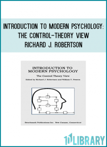 This book is a textbook on the new, control-theory approach to the science of psychology and also a general psychology text based upon the control-system model.The traditional Behaviorist position is that behavior is controlled by the environment. For example Bandura quotes B. F. Skinner (1971), the leading Behaviorist, “A person does not act upon the world, the world acts upon him”It is based upon the assumption that our actions are “stimulated” by forces in our environment. We do not accept the assumption that behavior is caused by forces outside the individual. Rather, forces outside the individual are disturbances which must be controlled as the person acts continually to realize his or her intentions. In other words, we try to make our environment match our specifications; when we do, that is controlling it.