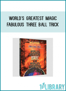 The Three Ball Trick is a routine that can play for large and small audiences and can be done virtually impromptu. It's inarguably one of magic's classic effects - and you'll find no better teaching resource to learn this routine properly than this DVD. On this volume, you'll meet five masters of this celebrated trick and one grandmaster whose work on this plot catapulted it into the rarified air of classic magic effect. Johnny Thompson begins with the classic version made famous by Silent Mora, and Fernando Keops follows with Dai Vernon's archetypal method. Gary Ouellet, adding some Slydini-esque touches, demonstrates and teaches a beautifully choreographed routine while Flip offers a whimsical interpretation using aluminum foil balls. Johnny Thompson offers his interpretation of the Dai Vernon routine which serves as the perfect introduction to the Professor himself. Steve Freeman performs the Vernon routine as Gary Ouellet, Michael Ammar and Vernon himself offer invaluable insights into the history and psychology of the Three Ball Trick. Finally, David Roth performs and teaches a variation of the trick that offers some groundbreaking moves to streamline this masterpiece of close-up magic.