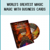 A magician should leave a lasting impression and one of the best ways to do that is to hand out your business card in a magical way. Your prospective client will not only remember you but will also get to keep tangible evidence of your magical abilities that just happens to have your contact information!