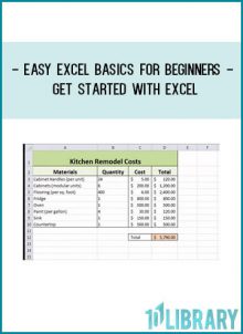 Easy Excel Basics for Beginners - Get Started with Excel at Tenlibrary.com