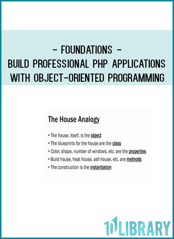 Foundations - Build Professional PHP Applications With Object-Oriented Programming at Tenlibrary.com