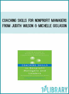 Coaching Skills for Nonprofit Managers from Judith Wilson & Michelle Gislason at Midlibrary.com