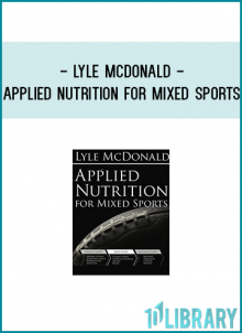 About nutrition, apply for mixed sports book / DVD packages