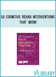 This innovative recording demonstrates over 50 cutting-edge cognitive rehab interventions, exploring