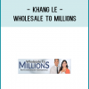 “Wholesale to Millions has everything you need to get started on your first deal! Once you follow Khang’s Amazing seller script and his included instructional videos with contracts you will be a successful Wholesaler in no time!”