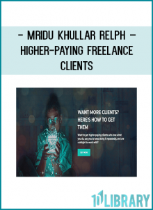 HIGHER-PAYING FREELANCE CLIENTS Let’s get straight to business. This is THE program for you if you… Are not making the money you want Don’t know how to bring in additional clients Are stuck in resistance with your marketing Say you’ll market regularly but don’t follow through Or don’t even really know what you’re supposed to do. Here’s the thing: Marketing and finding high-paying clients is NOT difficult. In fact, if you can learn the simple sales strategies to use in your marketing, you make yourself irresistible to clients. It’s a one-time effort to put together your sales materials, and then it’s simply a matter of sending them out, regularly, to the people you want to work with. It’s about putting your name in front of the dream clients you want to hire you. Because the thing is, it’s completely possible to live the freelancing life that you want, to enjoy not only getting the assignments and enjoy the work, but to have fun while you’re working on getting it. I Want You To Show You How Easy It Can Be I spent so long forcing myself to do marketing in my freelancing, pushing against myself, and treating the marketing as a chore. Very quickly, I turned that around and not only did my marketing achieve greater results, but I also had more fun doing it. These days, I have conversations, I meet people, and I make friends. And frequently, I work with them. Getting work from freelancing is about three things: Knowing what you bring to the table. Finding the right people who have the ability to hire you. Consistently reaching out and following up with people. That’s it. It’s that simple. ERE’S WHAT WE WILL COVER We’re going to talk about an attitude adjustment. We’re going to focus on how to make your marketing interesting, fun, and most importantly, something that rises out of your unique skill sets and your unique strengths. You’re going to receive 53 video lessons (15 minutes on average per lesson) that will each cover for you one way in which to land higher-paying clients. I’ll talk about the strategy itself, how to best use it to your advantage, and give you examples, samples, and cheat sheets of how to apply it immediately. We’re going to talk about consistency. Marketing is a game of numbers, and there’s a formula to winning it. You will learn how to use the numbers to your advantage and how to increase your income as you gradually decrease your effort. I’m giving it all to you, no holds barred The techniques I use, how I’ve used them, how other writers I know have used them, with examples, templates, and actual samples of queries, letters, emails, and tweets sent that landed me and others high-paying work. This is a list I once made for myself when I was marketing five times a day, and like many of you, kept running out of ideas. Having this list on hand was crucial to my success and efficiency in getting clients. It’s the simplest way possible to not only get one or two new clients, but to start a consistent stream of high-paying clients that can help you get your freelance career off the ground and soaring into the skies. If you want to grow in your freelance career with the minimum investment, this is a no-brainer offer and the best place to start. No more wondering, no more waking up in the morning and knowing that you need to do some marketing but having no idea about how to go about doing it. Higher-paying clients that are a joy to work with. It all starts here. We’ll Be Looking At: how to create time for marketing in your week how to do it easily, efficiently, and with the best results how to weed out the low-paying clients and focus on higher-paying ones the daily habits you need in order to grow your client base consistently finding editors and clients who are the right fit for you and your goals doing more of the writing that you love and enjoy getting assignments and receiving money weekly getting it all done by utilizing your natural skills and talents letting it be FUN! Because isn’t it time you stopped making it so damn difficult? If you’re ready to grow your freelancing career, take the fear and resistance out of marketing, and start working with people you respect, this course is for you. Here what you’ll get: BONUS TRAINING #1: SETTING YOUR FREELANCE RATES In this training, I talk about: Internal and external rates: why you need both and how they’re different Setting different rates for different situations How to price in a way that showcases your experience and the value you bring to a client BONUS TRAINING #2: ADVANCED NEGOTIATION STRATEGIES In this training, we talk about: Why you’re not negotiating Why you SHOULD negotiate How to do it effectively (and the many, many strategies for how to) BONUS TRAINING #3: BREAK INTO YOUR DREAM PUBLICATION That dream magazine? You know, the one that arrives every month? The one whose pages you touch lightly, turning them carefully as you read every line, every paragraph, every advertisement? You know that magazine that makes your knees go weak every time you think of having your name in it? You know that newspaper you want to write for not because it’s a big name or because it’s tough to break into or because it pays well, but because being published in it would mean that you’ve achieved that level of writing ability that you can be proud of? You know that dream publication of yours? Here’s how to break into it. BONUS TRAINING #4: RECURRING INCOME FOR FREELANCERS The feast and famine nature of freelancing is what kills so many freelancing careers. If you want to survive long-term, you need to know how to build recurring income. Here’s how to do it.