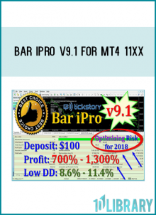 Bar iPro v9.1 – Best Forex Robot Trading is the latest update. It uses EUR/CHF, EUR/GBP,