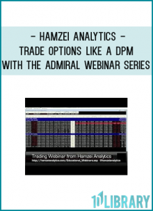 Hamzei Analytics - Trade Options Like a DPM with The Admiral Webinar Series