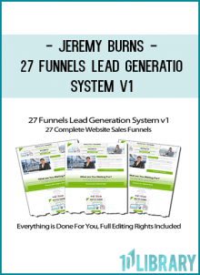 Get Instant Download 27 Funnels Lead Generation System v1 Created By Jeremy Burns.