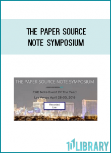 The Paper Source Note Symposium : Cash Ffow Profits 2016