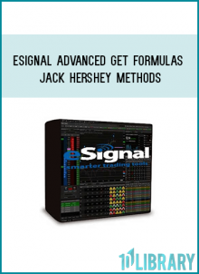 eSignal Advanced GET Formulas Jack Hershey Methods