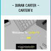 • Services as outlined in the ‘ Inside CarterFX’ section on the homepage