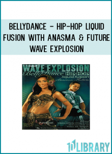 Liquid Fusion is a style of dance that builds on the similarities of belly dance and hip-hop isolations and techniques, and explores blending these two popular dance styles.  In her Wave Explosion instructional program, Anasma helps you explore the Liquid Fusion style as she seamlessly blends belly dance and hip-hop dance with a special emphasis on waving. Wave Explosion is a continuous flow of dance combinations and drills designed to commit new techniques to your muscle memory and improve your strength and muscle control.