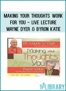 Presenting together for the first time, Byron Katie and Wayne Dyer address the powerful effects of your thoughts and how they create your experience. You'll learn a transformative process that will allow you to identify the stressful thoughts that cause all the pain and suffering in your life. When you release these thoughts, instead of letting them dictate your experience, you become empowered to live a life of joy - in touch with your true nature. Make the choice to change your thoughts to bring about inner peace and true happiness. In this powerful program, two life-changing teachers show you the way.