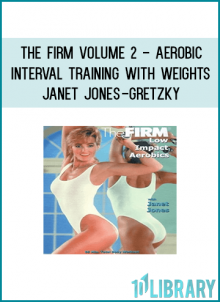 A "classic" aero/tone Firm workout. Released in 1988, it's the second video in the original series. Led by Janet Jones-Gretzky, this has a slightly "dancier" feel than the first "Body Sculpting Basics" program. The workout begins with a choreographed "cardio" segment that uses light dumbbells to boost the intensity (while adding a definite toning element). The moves are primarily low-impact, but they also incorporate some higher-impact routines. The toning section is mostly floorwork -- a well-sequenced medley of traditional exercises including push-ups, leg lifts, hydrants and abdominal curls. Like all the original Firms, you get jazz-style music, an elegant set and high quality production. Requires two sets of dumbbells (e.g. 3 & 10 lb); ankle weights are optional. ©1988 (re-released on DVD in 2012, FULLY CHAPTERED).